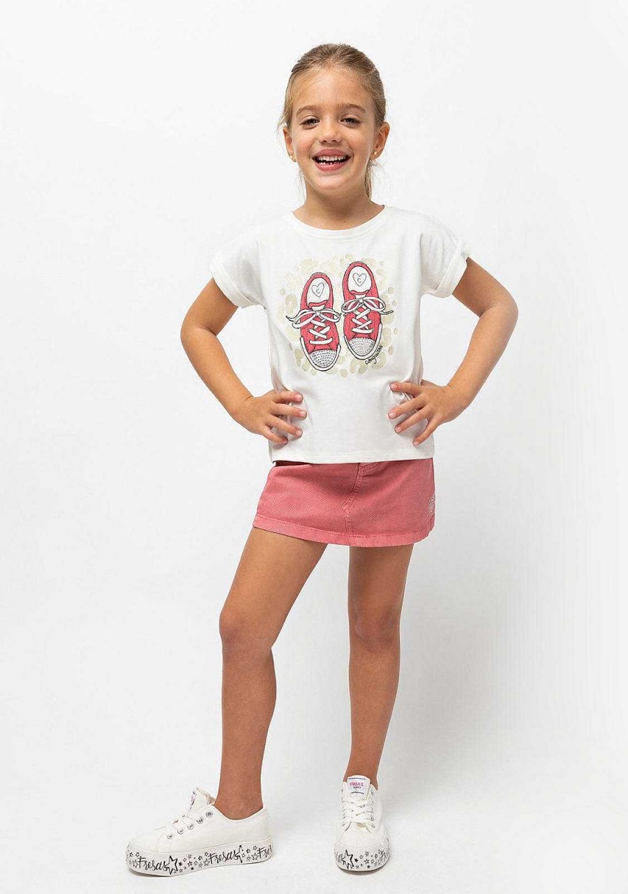 Menina Conguitos Roupa De Menina | Saia De Menina Rosa